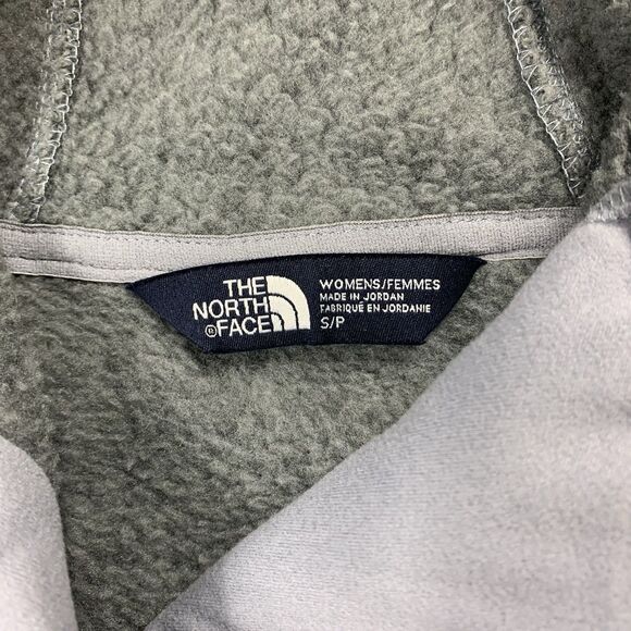 The North Face Jacket Crescent Fleece Hooded Pullover Fleece Sweater Sz Small - Picture 3 of 7